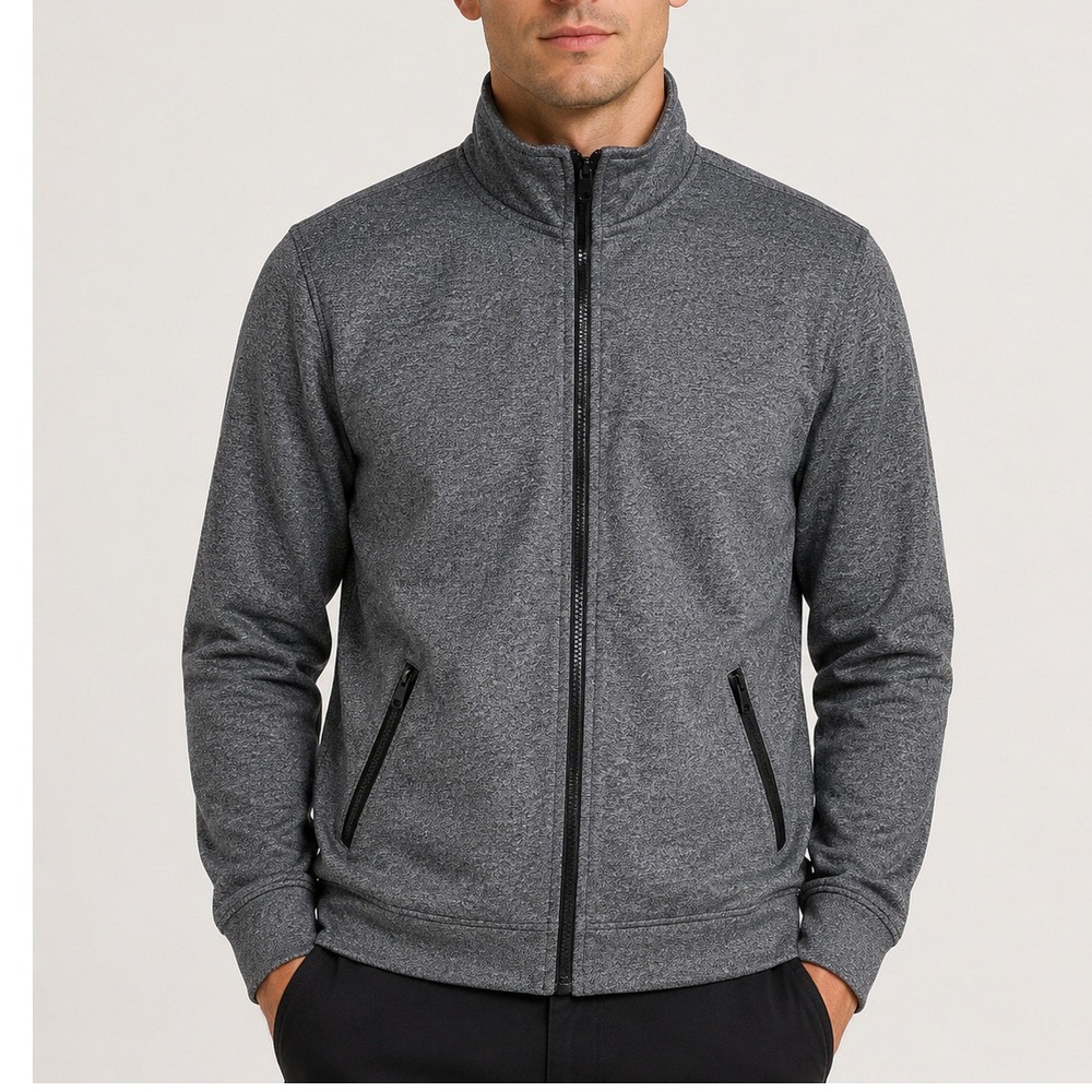 Brooklyn Calling NYC Men's XS Gray Fleece Lined Full Zip Jacket